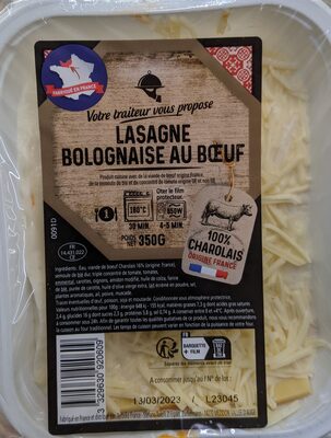 Lasagne bolognaise au Boeuf