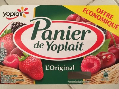 Panier de Yoplait - Fruits rouges