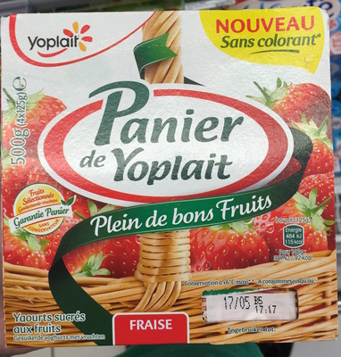 Panier de Yoplait Fraise