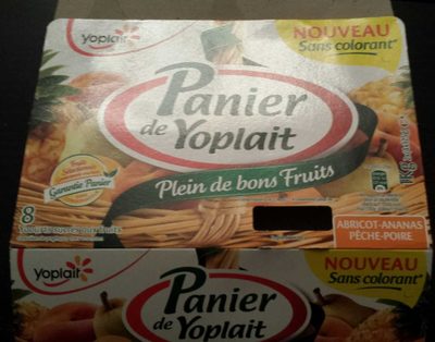 Panier de Yoplait Abricot, Ananas, Pomme, Poire
