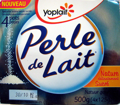 Perle de Lait (Nature délicatement Sucré) 4 Pots