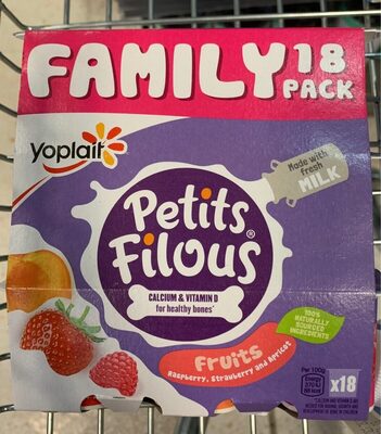 Petits Filous Fromage Frais 18X47G front packaging