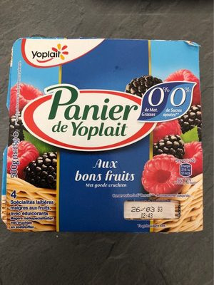 Panier de Yoplait 0%