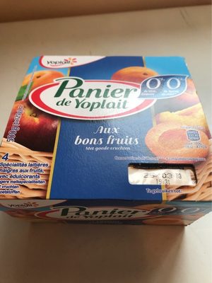 Panier de Yoplait 0% Abricot/Nectarine
