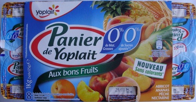 Paniers de Yoplait Aux Bons Fruits 0% mg