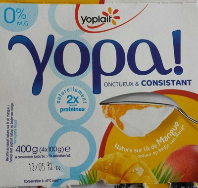Yopa! Nature sur lit de Mangue (0 % MG)
