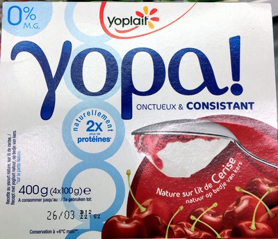 Yopa ! Nature sur lit de Cerise (0 % MG)