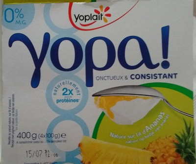Yopa ! Nature sur lit d'Ananas (0 % MG)
