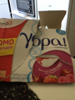 Yopa! Nature sur lit de fruits rouges (2% MG)