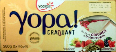 Yopa! craquant sur lit de graines & fruits rouges