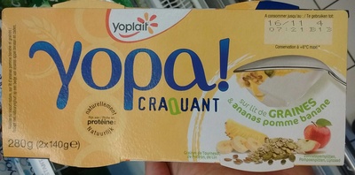 Yopa! craquant sur lit de graines & ananas pomme banane