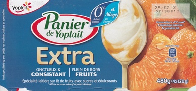 Panier de Yoplait Extra Mandarine