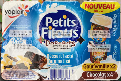 Desserts lacté vanille chocolat front packaging