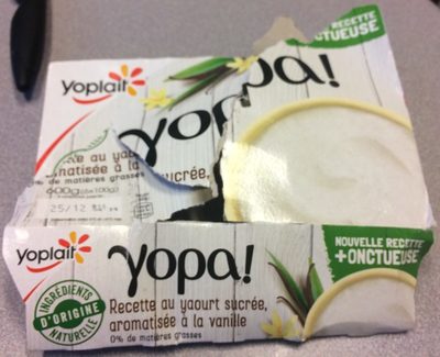 Recette au yaourt sucrée, aromatisée à la vanille