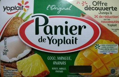 Panier de Yoplait exotique
