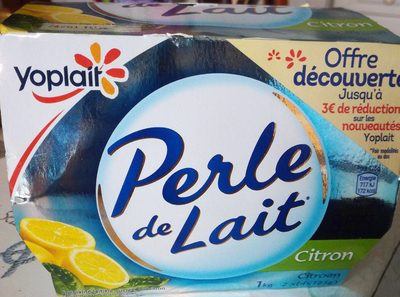Spécialité laitière sucrée, au citron, aromatisée