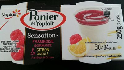 Dessert lacté aux fruits, aromatisé