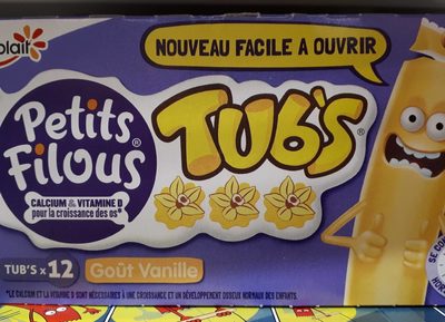 Spécialité laitière sucrée aromatisée enrichie en calcium et vitamine D