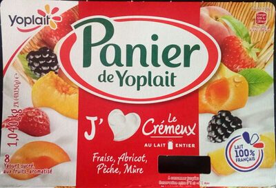 Yaourt sucré, aux fruits, aromatisé