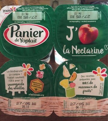 Panier de Yoplait Nectarine