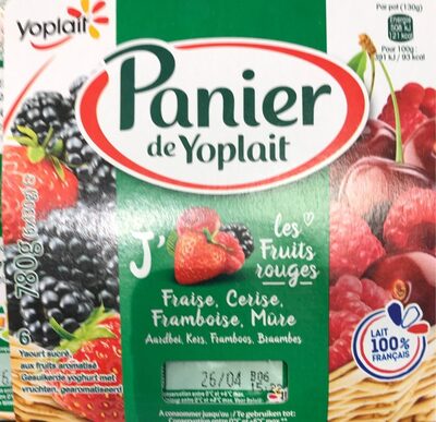 Yaourt sucré, aux fruits aromatisé