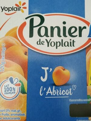 Panier de Yoplait J'aime L'Abricot