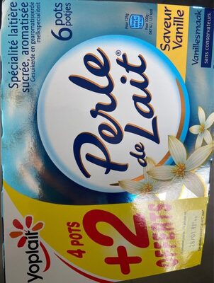 Spécialité laitière sucrée, aromatisée