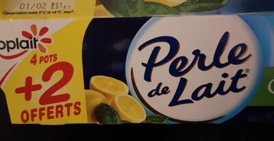 Spécialité laitière sucrée, au citron, aromatisée