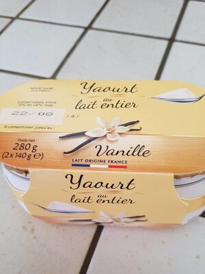 Yaourt au lait entier vanille