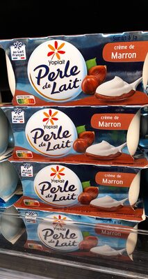 Perle de lait sur lit à la Crème de Marron x4