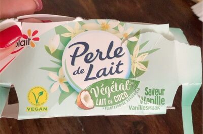 Végétal lait de coco saveur vanille front packaging