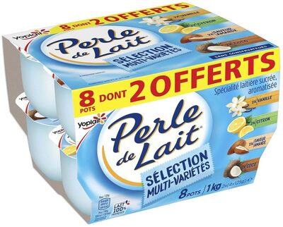 Perle de lait Multi-variétés 2 x (4 x 125 g)