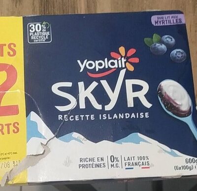 Skyr sur lit aux myrtilles