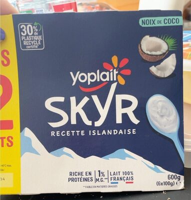 Skyr Noix de coco front packaging