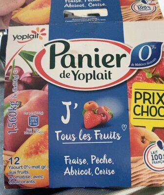 Panier de yoplait 0%
