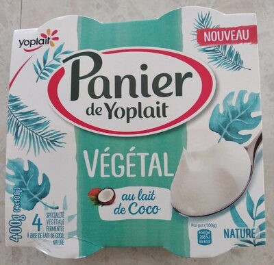 Panier de Yoplait végétal au lait de coco