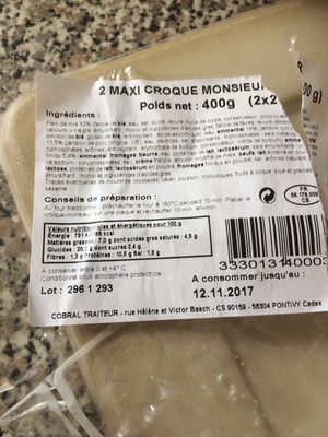 Maxi croque monsieur