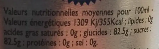 A L'Olivier Balsamico Grande Reserva PGI, 250 ML ingredients label