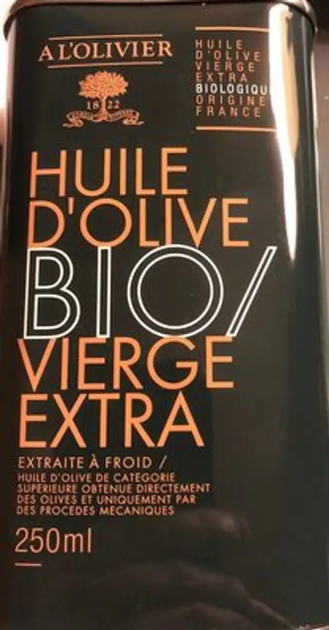 Huile d'olive bio vierge extra