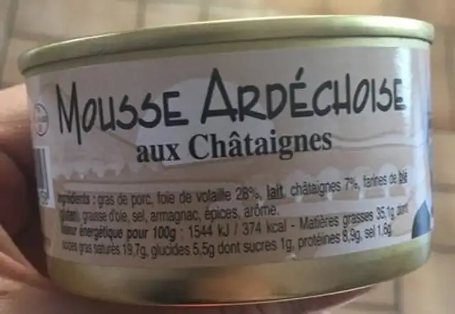 Mousse ardéchoise aux chataignes