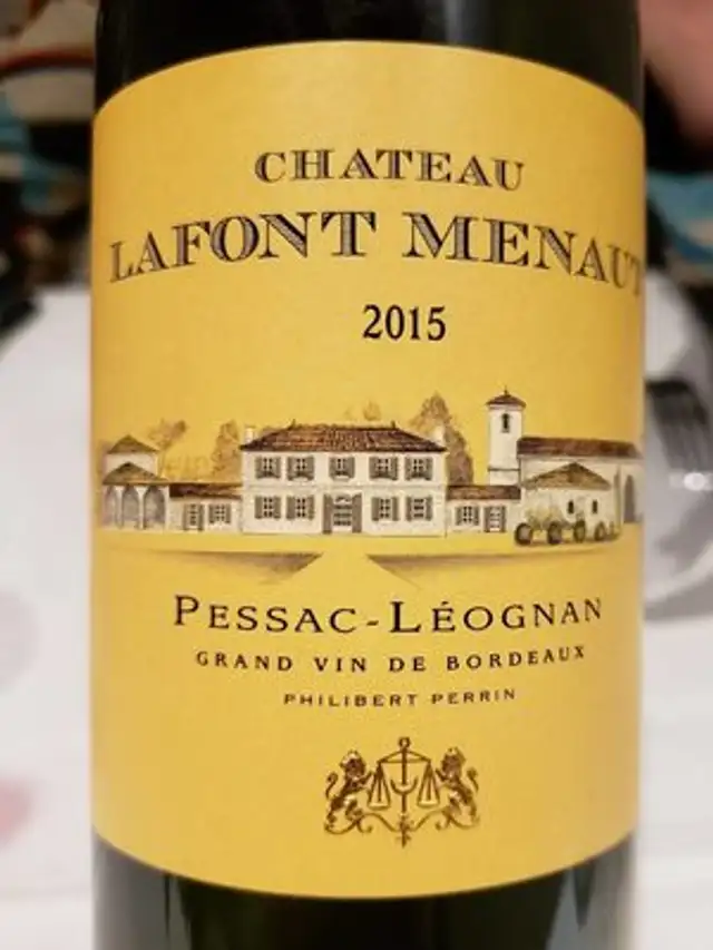 Pessac-Léognan A.O.P. ingredients label
