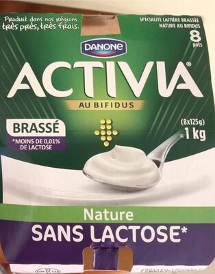 Activia au bifidus nature sans lactose