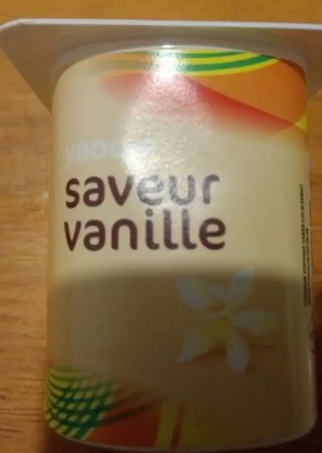 Yaourt saveur vanille