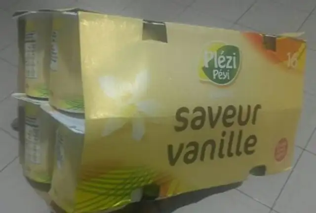 Yaourt saveur vanille plézi péyi
