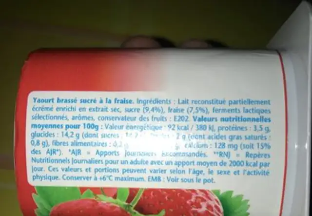 Doucin' kréol ingredients label