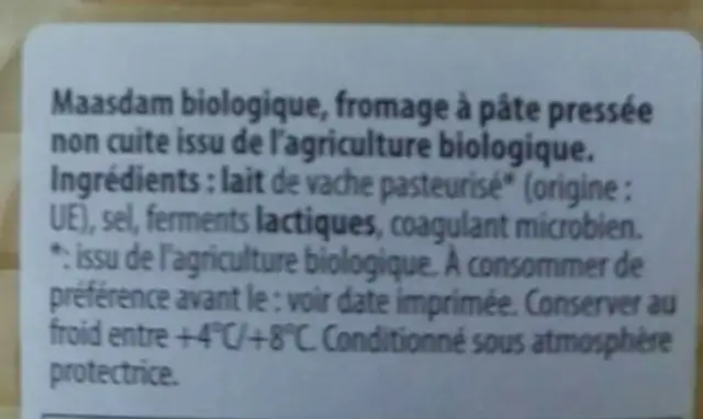 Apetisi ingredients label