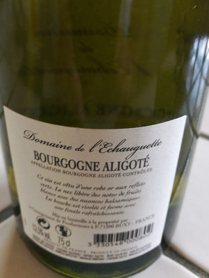 bourgogne aligoté 2017