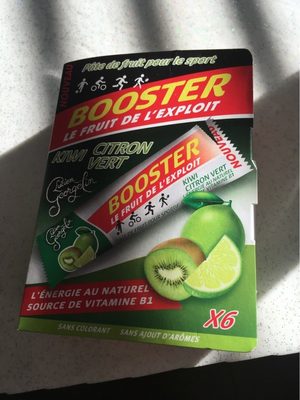 Booster le fruit de l'exploit kiwi, citron vert front packaging