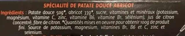 Prépa + ingredients label