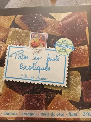 Pates de fruits exitiques front packaging